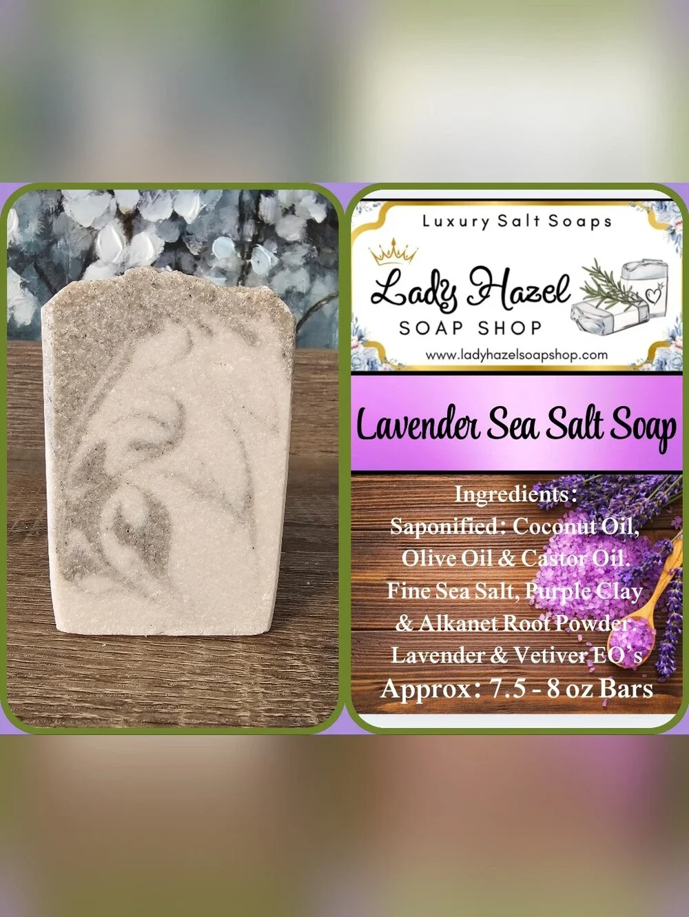 🌊🧂 Sea Salt Soaps!  🪻 Lavender & 🌿 Botanical (All natural Ingredients)Vegan!